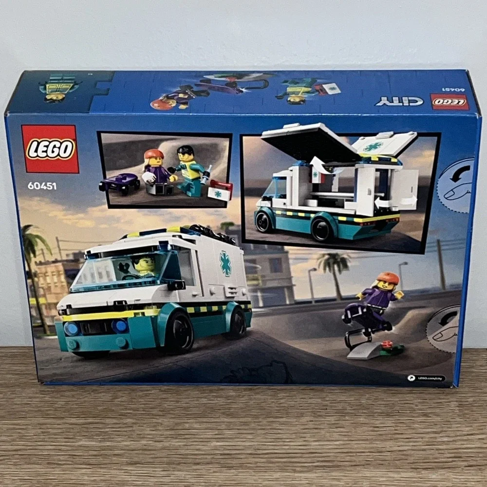 LEGO CITY Emergency Ambulance 60451 Complete Set 184 Pieces Ages 5+ NEW & SEALED